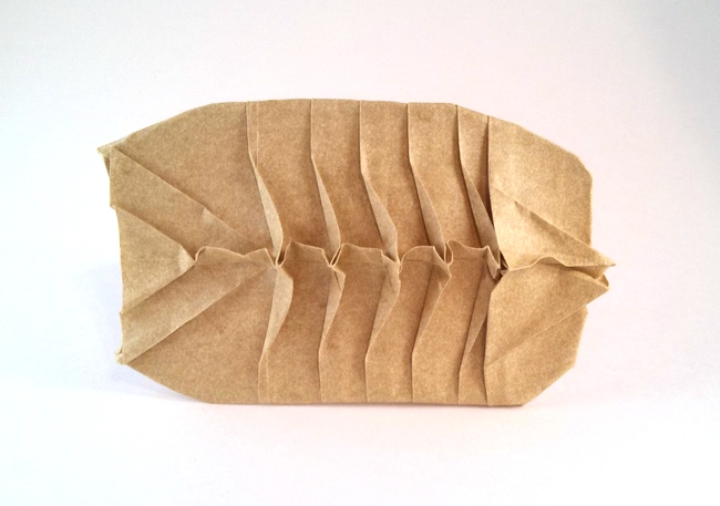 Origami Fish bones by Nguyen Minh Duc folded by Gilad Aharoni