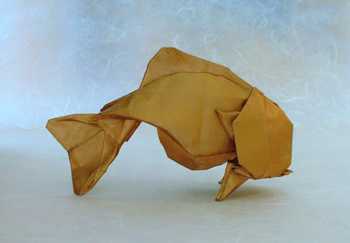 Origami Goldfish by Eric Joisel folded by Gilad Aharoni