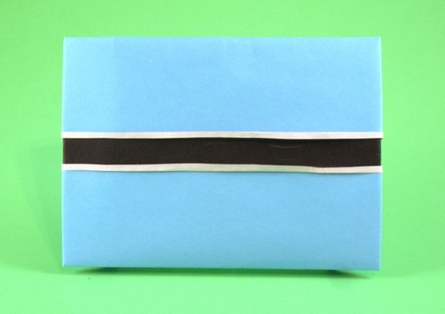 Origami Flag of Botswana by Gilad Aharoni folded by Gilad Aharoni