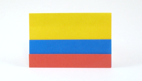 Origami Flag of Colombia by Gilad Aharoni folded by Gilad Aharoni