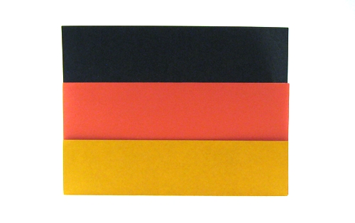 Origami Flag of Germany by Gilad Aharoni folded by Gilad Aharoni