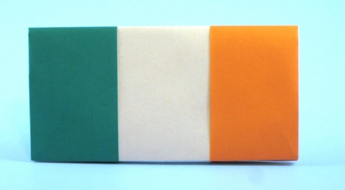 Origami Flag of Ireland by Gilad Aharoni folded by Gilad Aharoni