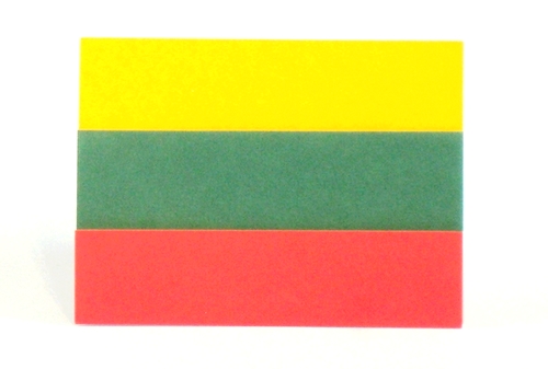 Origami Flag of Lithuania by Gilad Aharoni folded by Gilad Aharoni