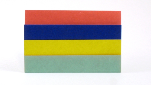 Origami Flag of Mauritius by Gilad Aharoni folded by Gilad Aharoni