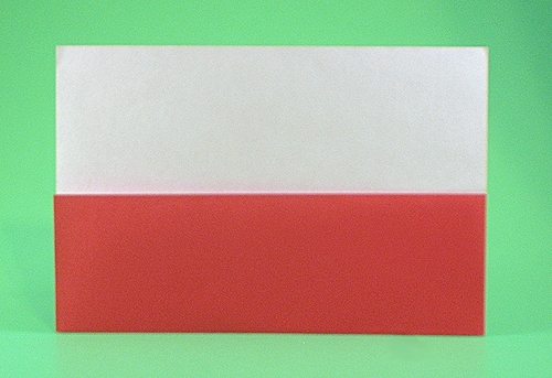 Origami Flag of Poland by Gilad Aharoni folded by Gilad Aharoni