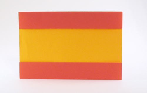 Origami Flag of Spain by Gilad Aharoni folded by Gilad Aharoni
