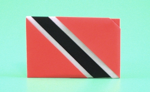 Origami Flag of Trinidad and Tobago by Gilad Aharoni folded by Gilad Aharoni