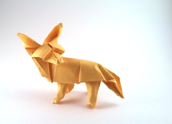 Origami Fox by David Brill folded by Gilad Aharoni