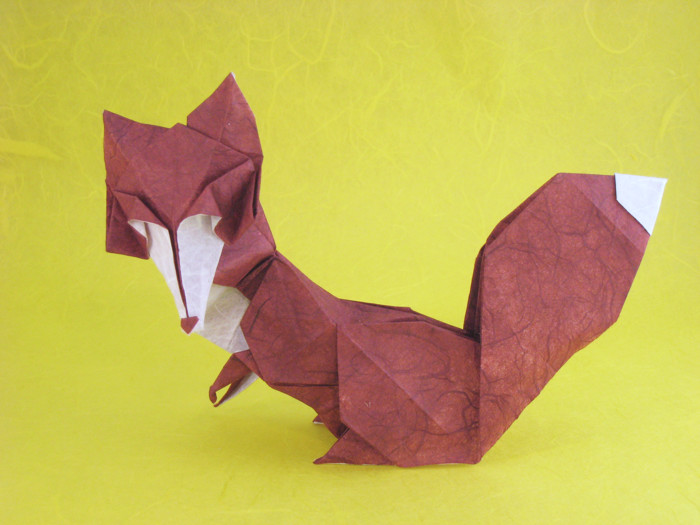 Origami Fox - Vixen by Roman Diaz folded by Gilad Aharoni
