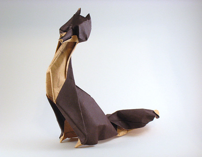 Origami Fox by Giang Dinh folded by Gilad Aharoni