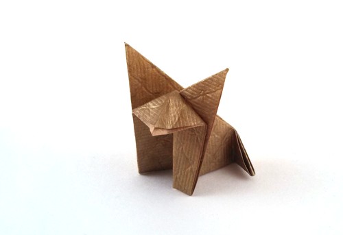 Origami Fox by Traditional folded by Gilad Aharoni