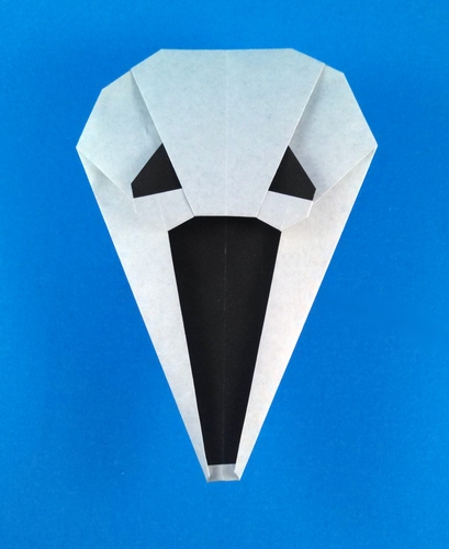 Origami Scream! - Fright mask by Wayne Brown and Nick Robinson folded by Gilad Aharoni