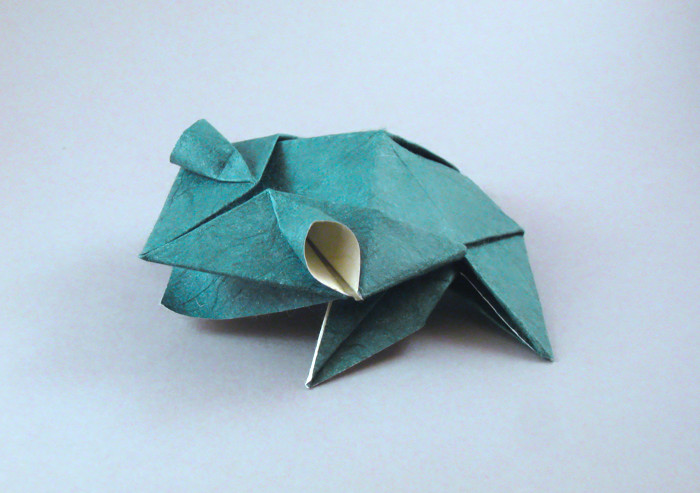 Origami Frog - Chinese by Roman Diaz folded by Gilad Aharoni