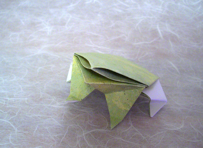 Origami Frog by Jodi Fukumoto folded by Gilad Aharoni