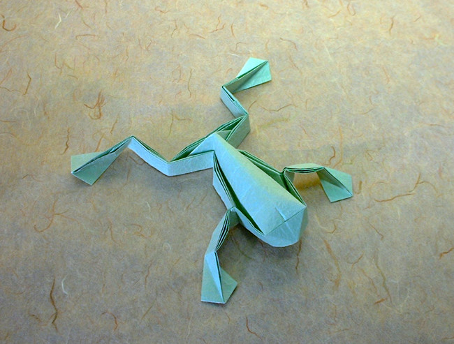 Origami Frog by Toshikazu Kawasaki folded by Gilad Aharoni