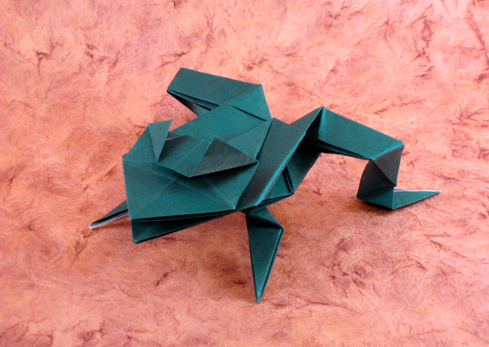 Origami Frog by Go Kinoshita folded by Gilad Aharoni