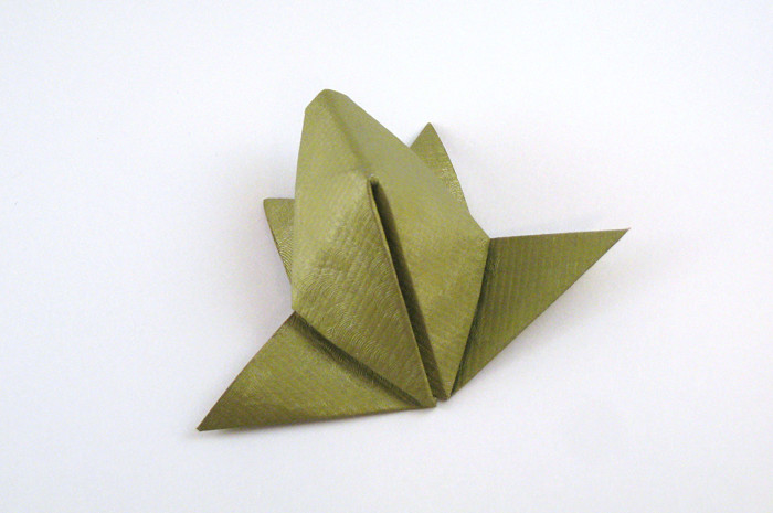 Origami Frog by Nick Robinson folded by Gilad Aharoni