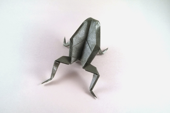 Origami Frog by Traditional folded by Gilad Aharoni