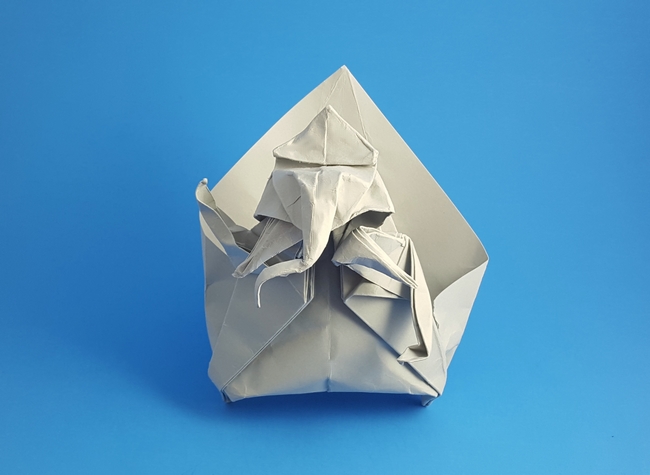 Origami Ganesh by Eric Vigier folded by Gilad Aharoni