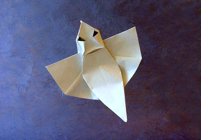 Origami Ghost by Robin Glynn folded by Gilad Aharoni