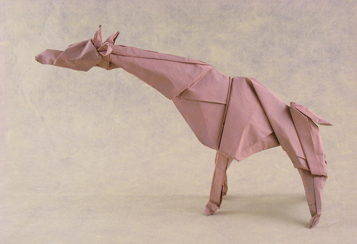 Origami Giraffe 2.1 by Ronald Koh folded by Gilad Aharoni