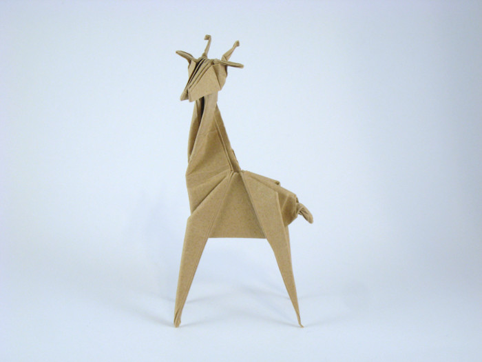 Origami Giraffe by Jun Maekawa folded by Gilad Aharoni
