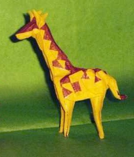 Origami Giraffe - spotted by John Montroll folded by Gilad Aharoni