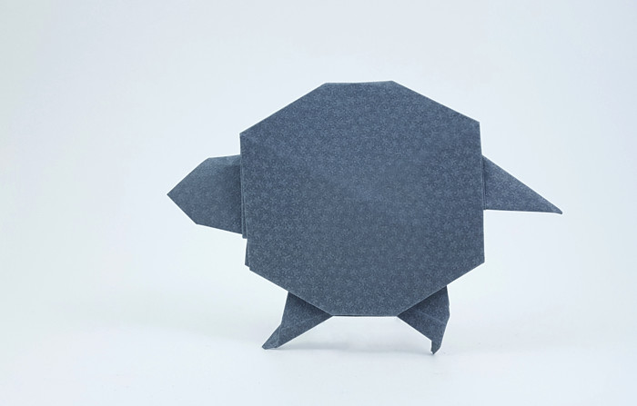 Origami Glyptodon by Andres Troya folded by Gilad Aharoni