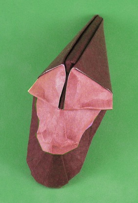 Origami Gnome by Gabriel Alvarez Casanovas folded by Gilad Aharoni