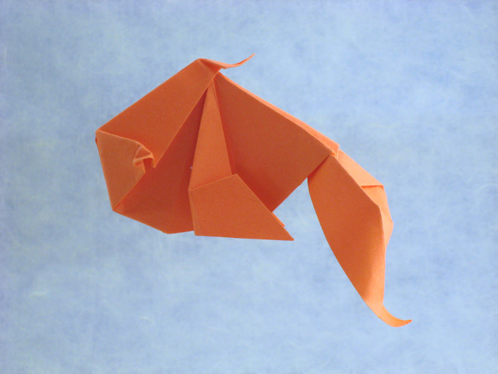 Origami Goldfish by Katrin Shumakov folded by Gilad Aharoni