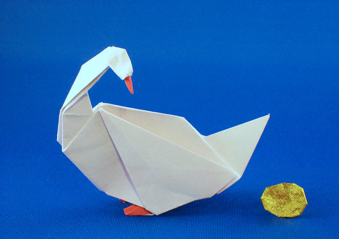 Origami Golden egg by Peter Engel folded by Gilad Aharoni