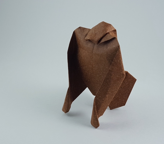 Origami Gorilla by Michael G. LaFosse folded by Gilad Aharoni