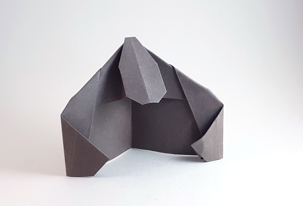 Origami Gorilla by Joel Stern folded by Gilad Aharoni