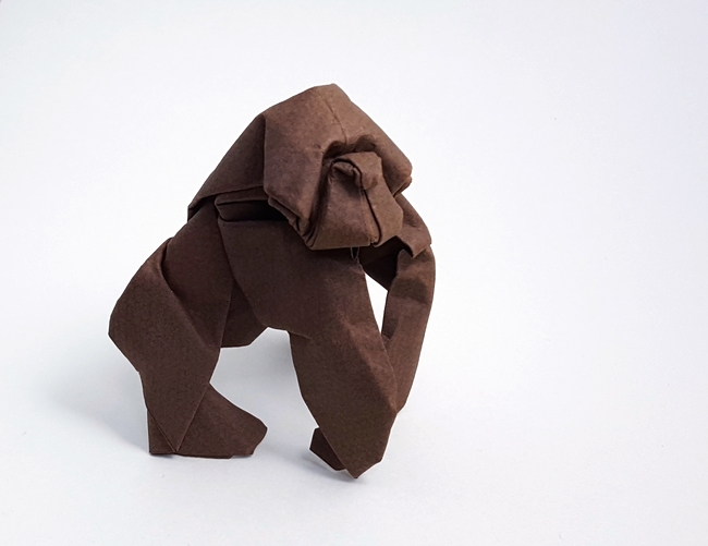 Origami Gorilla by Nicolas Terry folded by Gilad Aharoni
