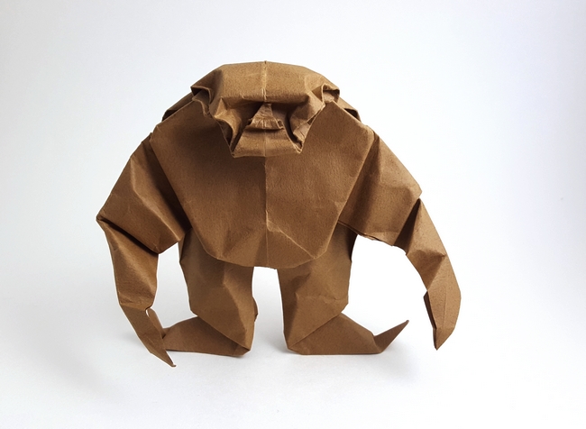 Origami Gorilla by Akira Yoshizawa folded by Gilad Aharoni