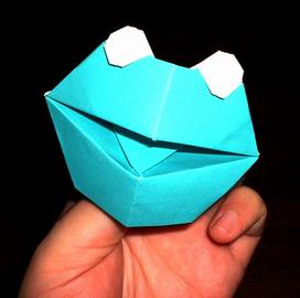 Origami Mr. Gossiper by Makoto Yamaguchi folded by Gilad Aharoni