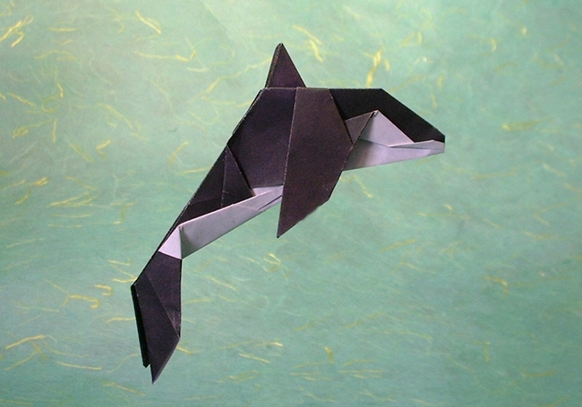 Origami Orca by Seiji Nishikawa folded by Gilad Aharoni