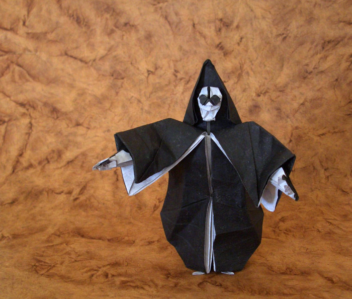 Origami Grim Reaper by Miyajima Noboru folded by Gilad Aharoni