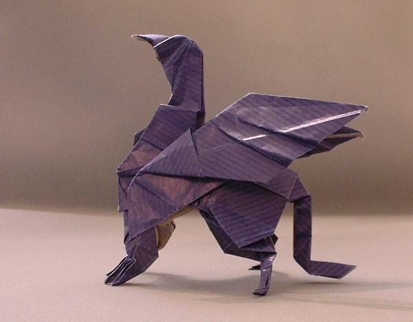 Origami Griffin by Fumiaki Kawahata folded by Gilad Aharoni
