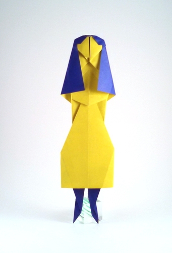 Origami HJ girl by Jason Ku folded by Gilad Aharoni