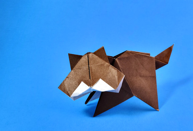 Origami Kitten by Gen Hagiwara folded by Gilad Aharoni