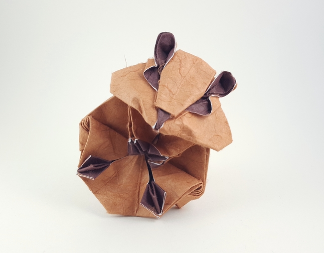 Origami Hamster by Kyouhei Katsuta folded by Gilad Aharoni