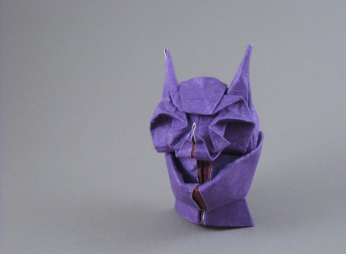Origami Hannya mask by Kawai Toyoaki folded by Gilad Aharoni