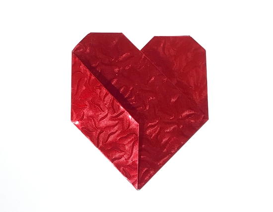 Origami Heart by Michael G. LaFosse folded by Gilad Aharoni