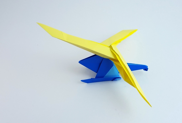 Origami Helicopter by Kimura Yoshihisa folded by Gilad Aharoni