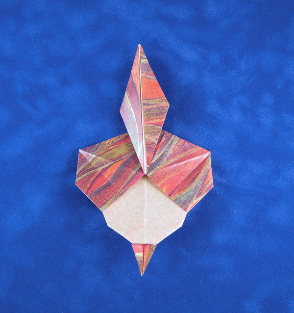 Origami Hindu mask by Angel Ecija Blanco folded by Gilad Aharoni