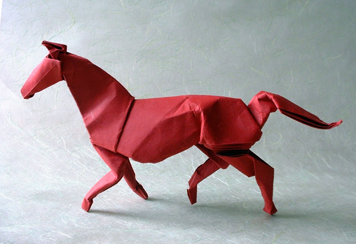 Origami Horse by David Brill folded by Gilad Aharoni