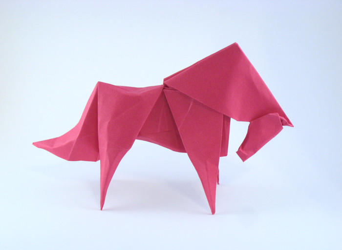 Origami Horse by Fabian Correa folded by Gilad Aharoni
