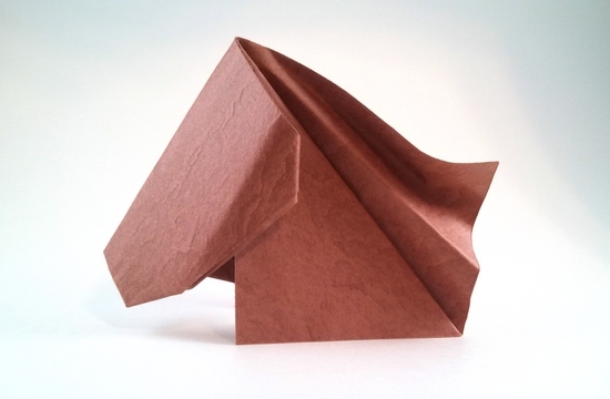 Origami Horse head by Yara Yagi folded by Gilad Aharoni