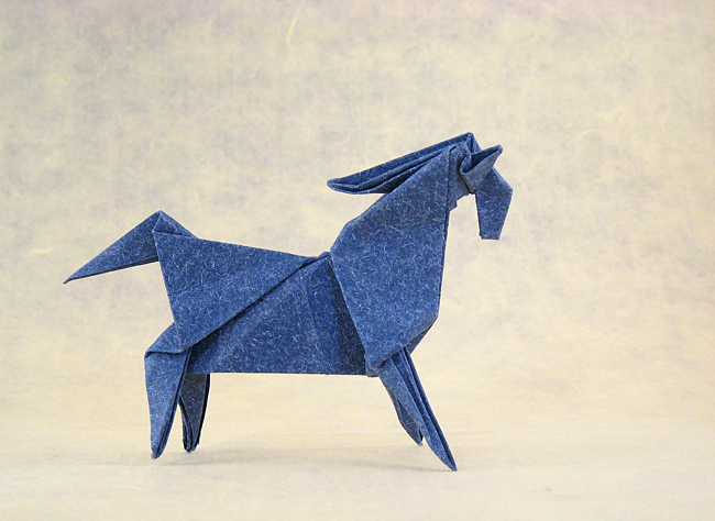 Origami Horse by Jun Maekawa folded by Gilad Aharoni